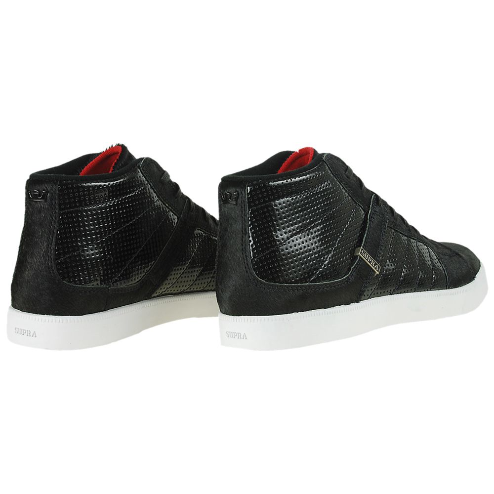 Chaussures de Skate Supra Indy NS Noir Black Pony Fur Homme | LNN-01798165